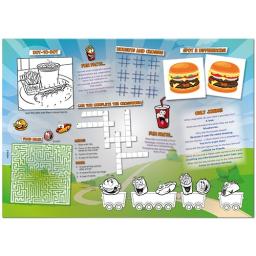 Food Themed A3 Activity - Pack of 250