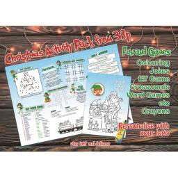 Naughty Elf Themed A3 Activity - Pack of 250