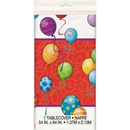 Birthday Balloons Tablecover