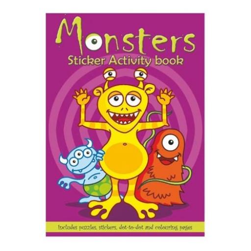 Monsters Sticker Activity Book - Pack of 100