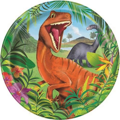 Dinosaur Plates - Pack of 8
