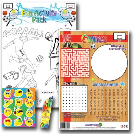 SPORTS FUN ACTIVITY Pack - Pack of 100 - MP3435