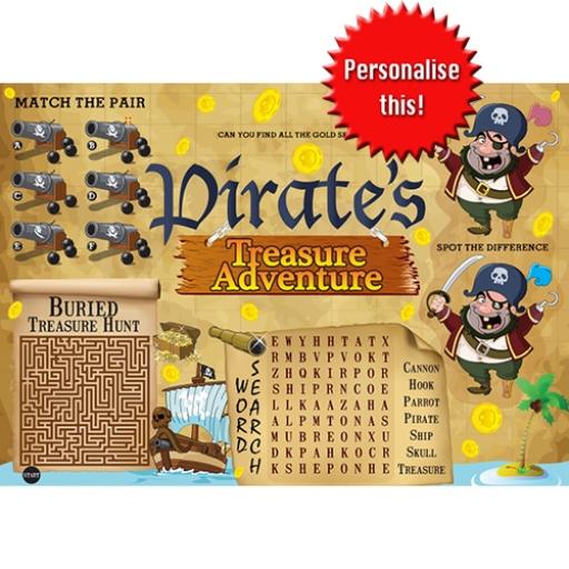 PIRATE ACTIVITY PLACE MAT - A4 - Pack of 500