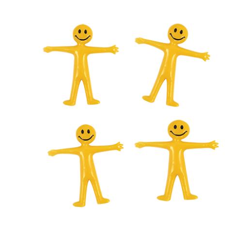 Yellow Fun Stretchy Men Smiley 