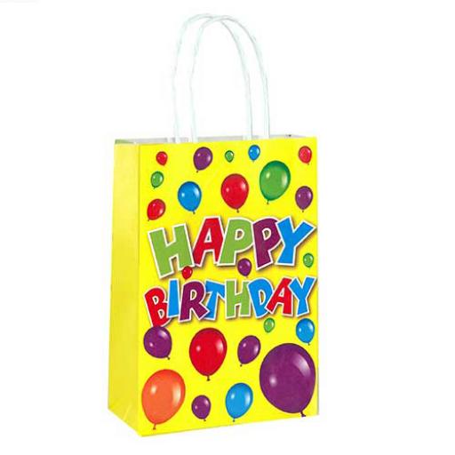 Happy Birthday Paper Party Bag - Pack of 48