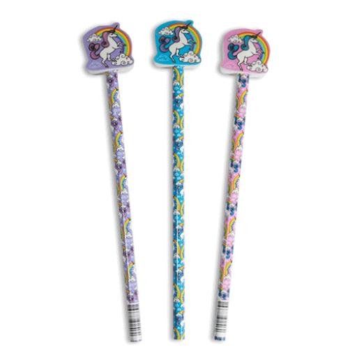 Unicorn Pencil with Eraser - Pack of 24