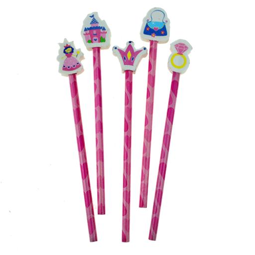 Princess Pencil with Eraser - Pack of 24