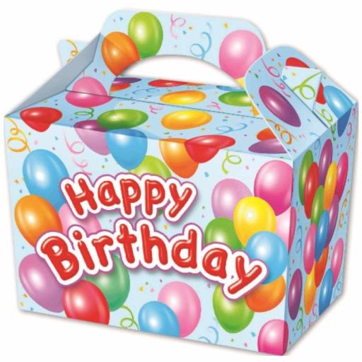 Happy Birthday Blue Party Box - Pack of 50