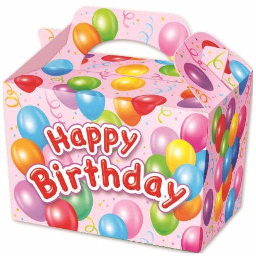 Happy Birthday Pink Party Box - Pack of 50