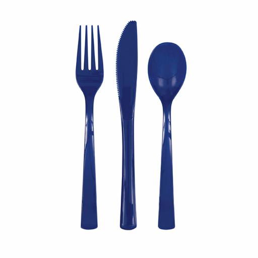 Navy Blue Cutlery