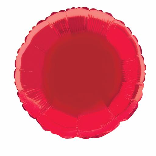 Red Round Foil