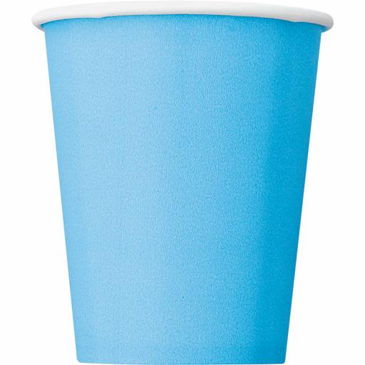 Powder Blue Paper Cups