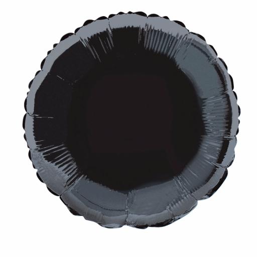 Black Round Foil