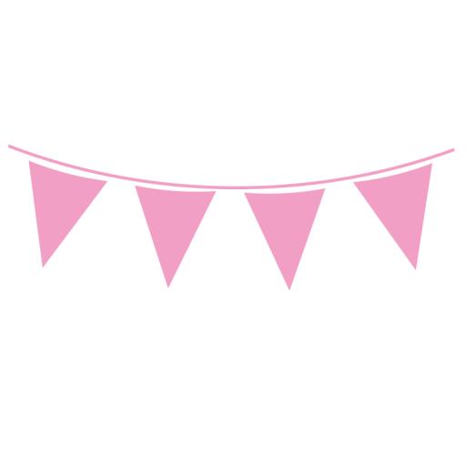 Light Pink Flag Banner