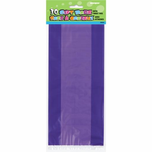 Cello Bag - Purple -Pack of 30