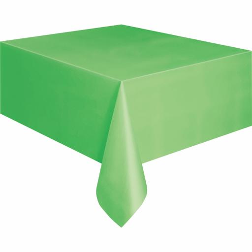 Lime Green Plastic Tablecover
