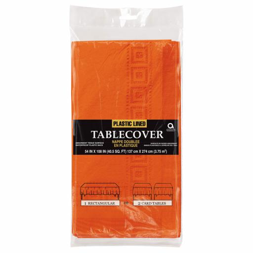 Orange Paper Tablecover