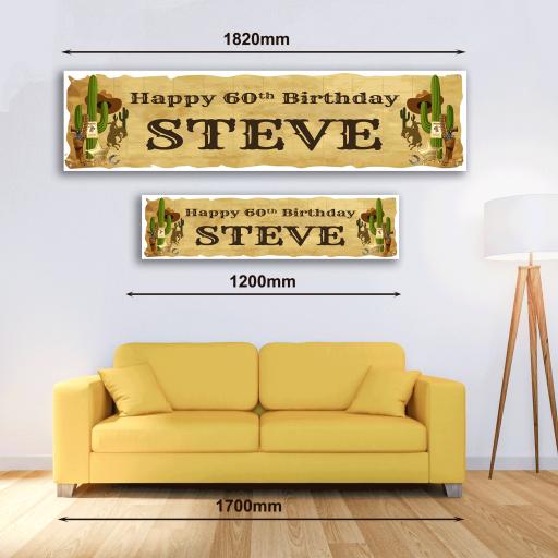 Personalised Banner - Wild West