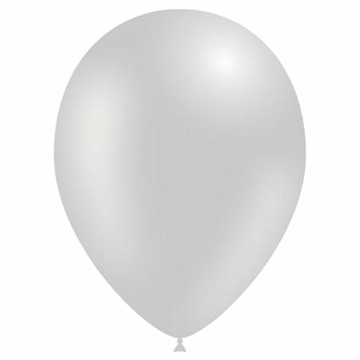 Latex Balloons - Silver - Pack of 50