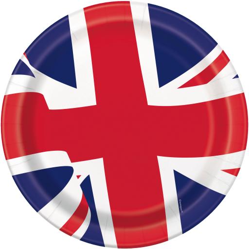 Union Jack Plates - Pack of 8