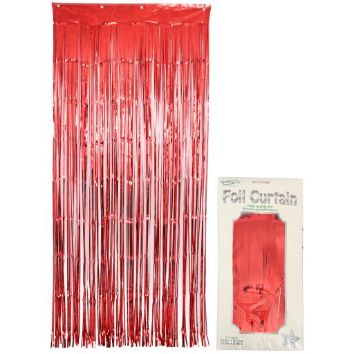 Door Curtain - Red